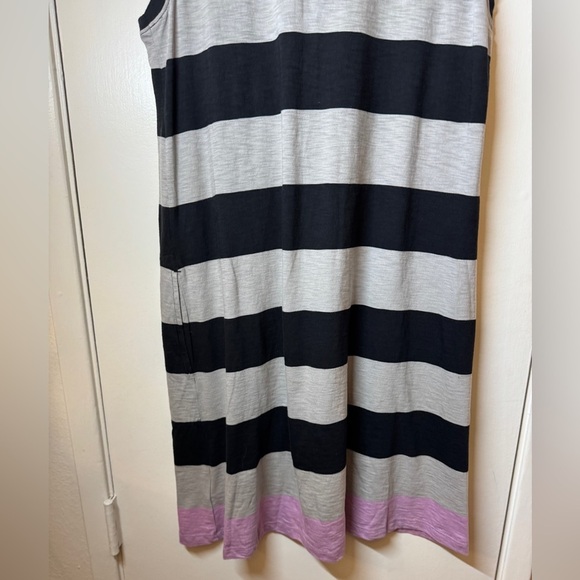 NWT ATM Anthony Thomas Melillo Striped Cotton Shift Sleeveless Mini Dress Medium - Picture 9 of 12